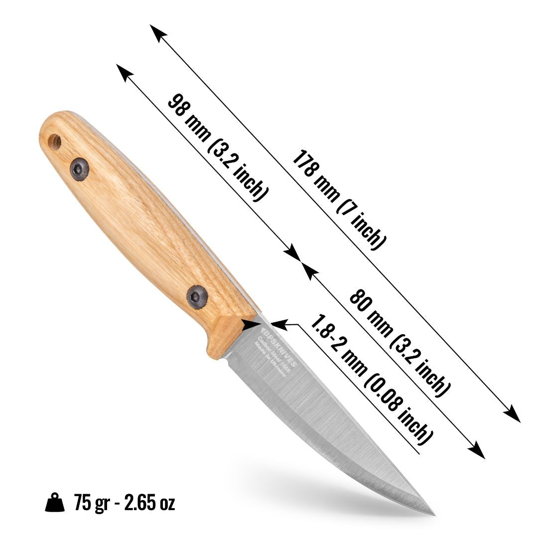 Camping Knife with wooden handle 